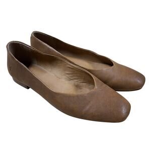 Frye Women's Dana Square Toe Ballet Flats Size 8.5M Good Used Condition